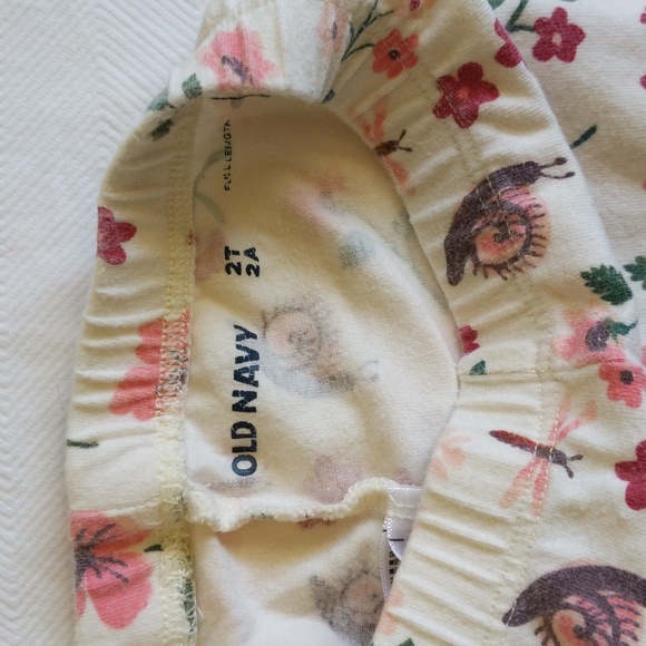 old navy floral garden leggings 2T toddler girls - Picture 2 of 6
